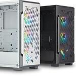Corsair iCUE 220T RGB Casing Airflow Tempered Glass Mid-Tower Smart Case – Black / white
