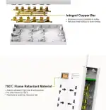 HUNTKEY MULTIPLUG (SZM-604-2) SURGE PROTECTION 6 SOCKETS - Image 4