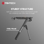Fantech GD71 Gaming Desk, Z Shaped Pc  Workstation Home Office with Carbon Fiber Surface Cup Holder and Headphone Hook - Image 2