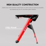 Fantech Beta Gd612 Gaming Desk, Table Z Shaped Pc Workstation with Carbon Fiber Surface Cup Holder and Headphone Hook ( Black) - Image 6