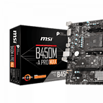 MSI B450m A Pro Max Motherboard for AMD Ryzen 1000, 2000 and 3000 series Processor