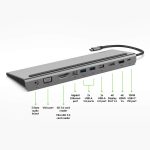 Belkin 11-in-1 USB-C Dock with 4K, 100W PD, USB-A, Ethernet, SD – for MacBook & more - Image 2
