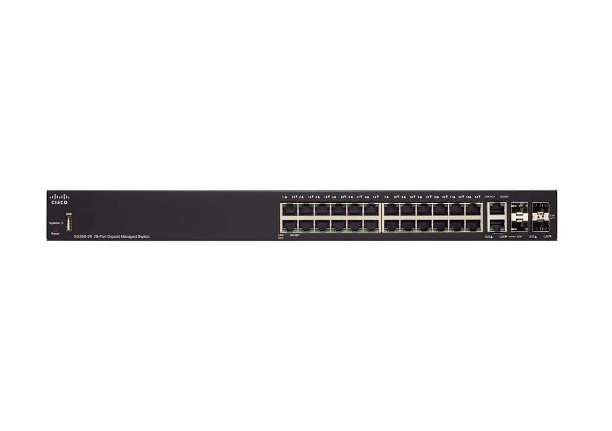 61T-1GcczgL Cisco SG350-28 28-Port Managed Switch