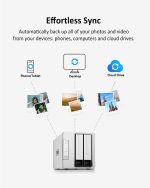 TERRAMASTER F2-210 2-Bay 18×2 TB NAS Hard Drive Docking Station Quad Core 1GB RAM DDR4 Media Server Personal Private Cloud (Diskless) - Image 4