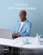 Anker Magnetic Charging Station 637 - MagGo Wireless Charger for iPhone13/12, 8-in-1 Power Strip with 3 AC,2 USB A,2 USB C, Max 65W Power Delivery Desktop Accessory for MacBook Pro - Image 5