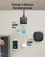 Anker PowerPort Atom III Slim Wall Charger with a 45W USB C Port - Image 2