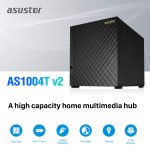 Asustor AS1004T v2-4 Bay NAS + Free exFAT License, 1.6GHz Dual-Core, 512MB RAM, Network Attached Storage, Personal Private Cloud, Home Media Server (Diskless) - Image 2