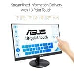 ASUS VT229H 21.5" Monitor 1080P IPS 10-Point Touch Eye Care with HDMI VGA, Black - Image 2