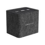 Creative NUNO micro Minimalistic Cube-sized Mini Portable Fabric Bluetooth Speaker (Black)