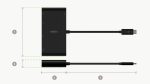 Belkin USB-C Multimedia Adapter Usb C to VGA, HDMI, GBE, USB Adapter 100 Watt - Image 5