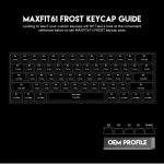 FANTECH MAXFIT61 Frost RGB Wired 60% Mechanical Keyboard, 61 Keys Hot Swappable Type-C, Red – Blue Switch, Black - Image 5