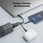 Fantech CWG301 65Watt Charger 2xPD + QC 65W Gan Charger Black - Image 2