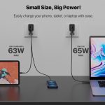 Fantech CWG301 65Watt Charger 2xPD + QC 65W Gan Charger Black - Image 3