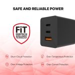 Fantech CWG301 65Watt Charger 2xPD + QC 65W Gan Charger Black - Image 5