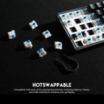 FANTECH MAXFIT61 Frost RGB Wired 60% Mechanical Keyboard, 61 Keys Hot Swappable Type-C, Red – Blue Switch, Black - Image 2