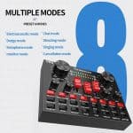 V8S Bluetooth Mini Sound Card Mixer for Live Streaming - Image 5