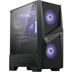 MSI MAG Forge 100M Mid Tower Gaming Computer Case