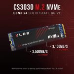 PNY XLR8 CS3030 1TB M.2 NVMe SSD PCIe Gen3 x4 Internal Solid State Drive (SSD), Read Up to 3,500 - M280CS3030-1TB-RB - Image 2