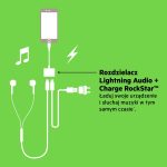 Belkin Lightning Audio + Charge Rockstar, iPhone Lightning Audio Adapter , White - Image 4