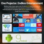 AUN Akey9S Projector Android 9.0 LED, Real Full HD 1920x1080P, 8000 Lumens - Image 4