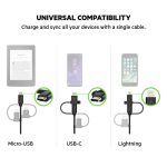 Belkin Universal Cable with Micro-USB, USB-C and Lightning Connectors - Image 3