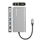 Verbatim 8-in-1 Type C Hub With VGA, HDMI,RJ45,USB3.0x2 PD 60W SD & earjack - Image 4