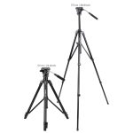 Zomei Video Tripod VT555 with Professional 360°Degree Fluid Damping Head and Fit for Parnoramic Shooting - Image 4