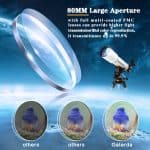 Landveiw Telescopes for Astronomy, 80mm Aperture 500mm Focal Length - Image 3