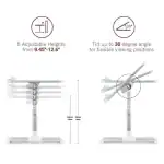 A8 Laptop Folding Table+ USB Cooler Fan - Image 3