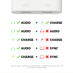Belkin Lightning Audio + Charge Rockstar, iPhone Lightning Audio Adapter , White - Image 5