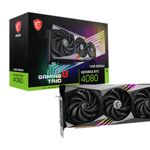 MSI RTX 4080 GAMING X TRIO Graphics Card 16GB GDDR6X PCI Express 4.0 Video Card