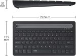 RAPOO XK100 US-Black Bluetooth Keyboard with Tablet Stand