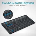 RAPOO XK100 US-Black Bluetooth Keyboard with Tablet Stand