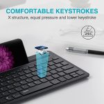 RAPOO XK100 US-Black Bluetooth Keyboard with Tablet Stand