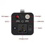 220V Portable Power Station 45000mAh 180W Power Bank 12V DC Car Jump Starter - Image 3