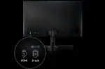 Samsung 24" Monitor – LS24R358FZWXXL Business Monitor with bezel-less design, AMD Freesync and Game mode - Image 2