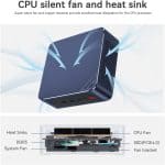 Beelink SEI12 PRO Mini PC i7 12th Gen 32GB DDR5 500GB NVMe M.2 SSD, mini gaming PC. - Image 4
