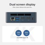 Beelink Mini PC SEI8 Intel i5 8th Gen 8259U 4-Core, Mini Computer with 8GB of RAM and 500GB of NVMe SSD,With 4K Dual HDMI, WiFi, and BT5.0 - Image 5