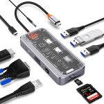 Transparent 10-in-1 USB C HUB