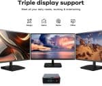 Beelink Mini PC with AMD Ryzen 5 5500U(6C/12T, Up to 4.0GHz), 8GB DDR4 RAM, 500GB NVMe SSD, SER5 Win 11 Mini Desktop Support 4K@60Hz Output/WiFi6/BT5.2/DP1.4/HDMI2.0/USB3.2 for Gaming/Office/Home (Copy) - Image 5