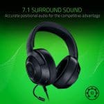 Razer Kraken X Ultralight Gaming Headset 7.1 surround sound