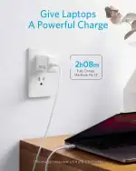 Anker 65W PD Charger Adapter with 6 ft USB-C to USB-C Cable - Image 3