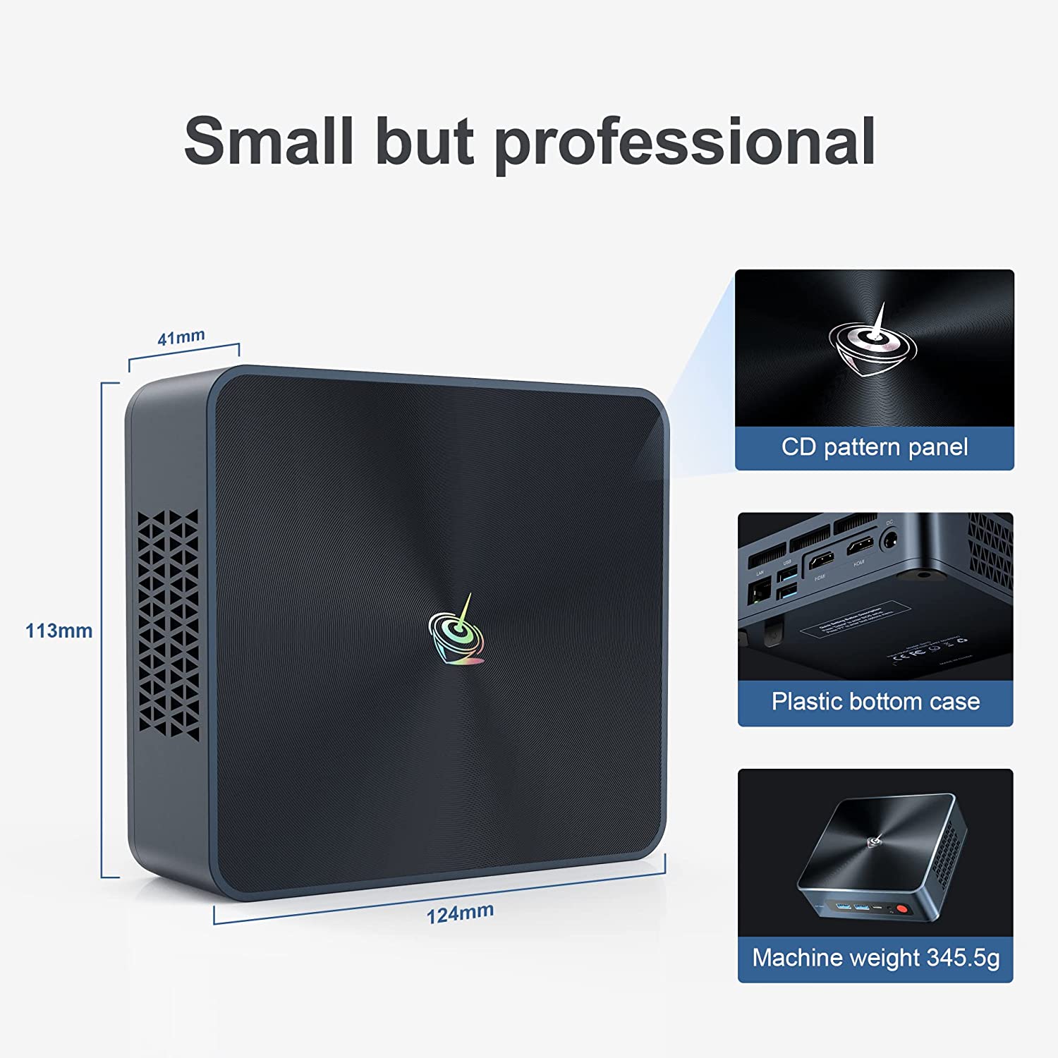 Beelink Mini PC SEI8 Intel i5 8th Gen 8259U 4-Core, Mini Computer with 8GB of RAM and 500GB of NVMe SSD,With 4K Dual HDMI, WiFi, and BT5.0 - Image 2