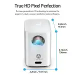 AUN A001 Pro 4K Android Projector TV Home Theater Portable LED Projector Game Beamer - Image 5