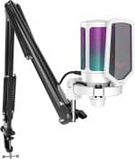 FIFINE A6T White Streaming Gaming USB Microphone