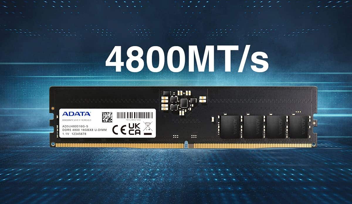 ADATA Premier DDR5 4800MHz 16GB UDIMM Memory RAM ADATA Premier DDR5 4800MHz 16GB UDIMM Memory RAM