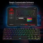 Redragon K530 Pro Draconic 60% RGB Mechanical Gaming Keyboard - True Hot-Swap, 3-Mode Connection - Image 2