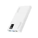 Promate 10000mAh Super-Slim Power Bank, white