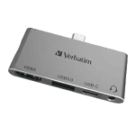 Verbatim 4in1 Type C Hub/Dock Station Adapter