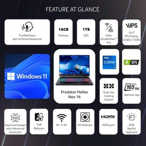 Acer Predator Helios Neo 16 Gaming Laptop